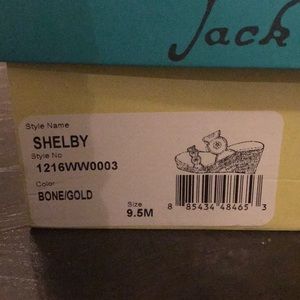 Jack Rogers Shelby Bone/ Gold 9.5